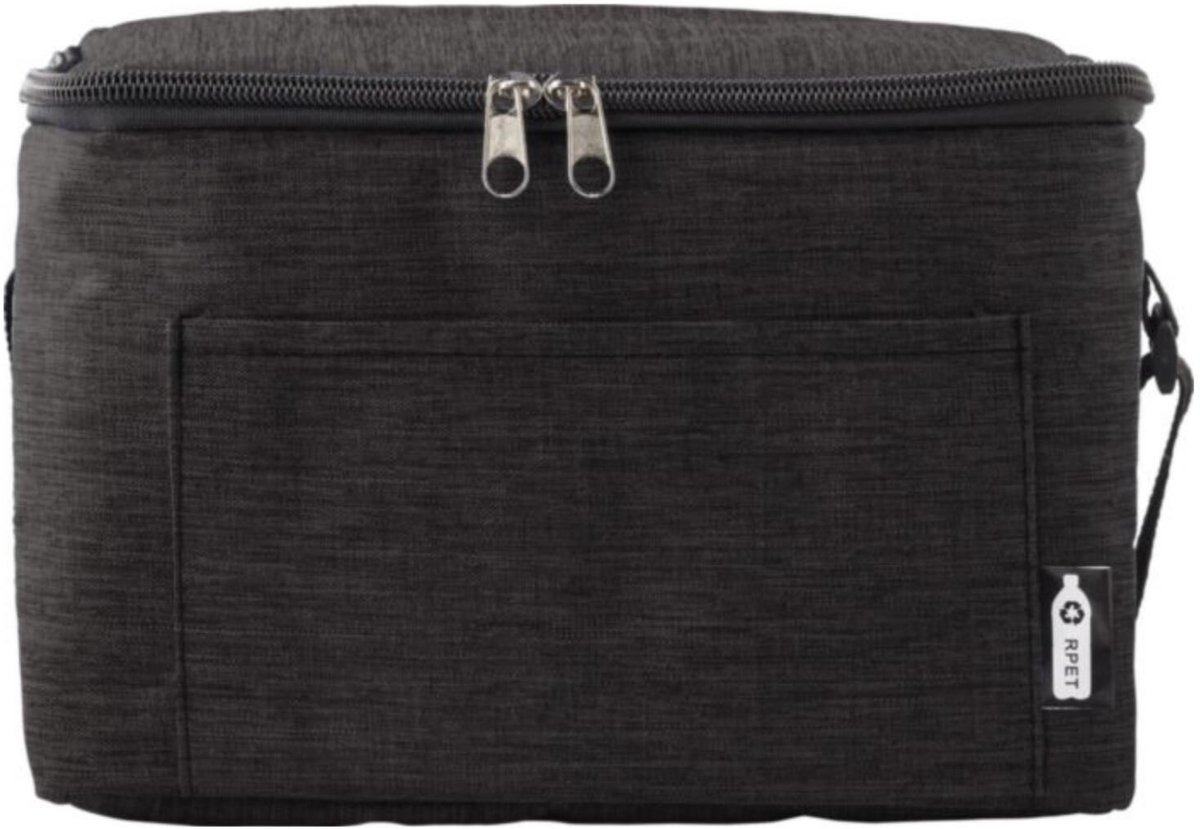 Impression Koeltas / lunchtas Isabella - voor sixpack blikjes - 3 ltr - zwart - 16 x 15 x 22 cm