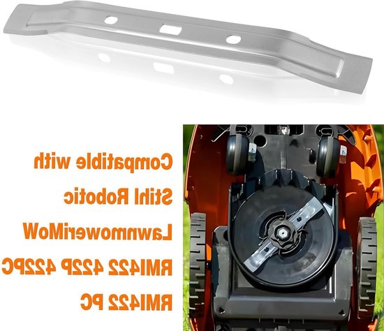 2 Pack 28 cm Robotmaaier Messen van RVS Geschikt voor Stihl RMI Viking iMow Robotmaaiers, Vervangende Blades voor Efficiënt Grasmaaien van Merkloos	 — afbeelding 4