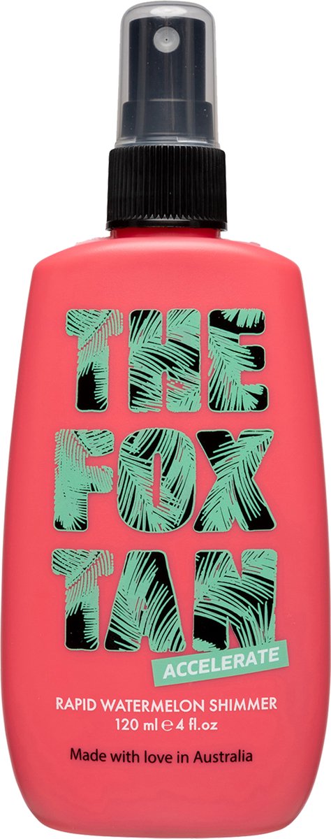 The Fox Tan Rapid Watermelon Shimmer – Shimmer Tanning Spray met Glow Effect