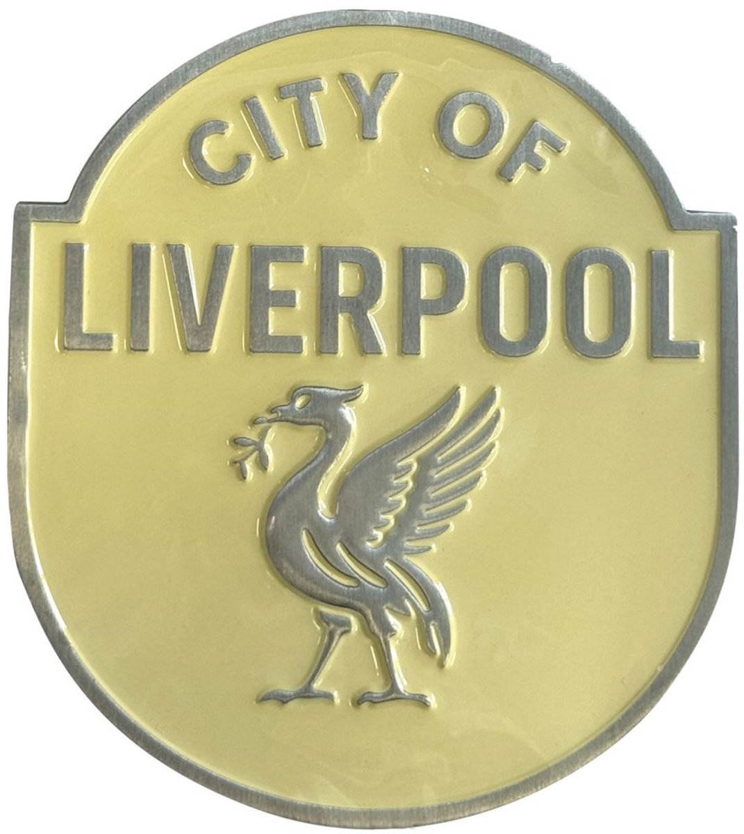 The Beatles - City Of Liverpool Emblem Koelkastmagneet - Geel/Grijs