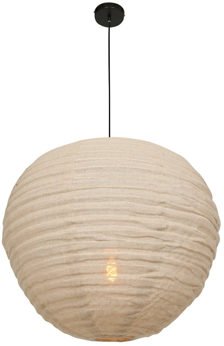 Anne Lighting Hanglamp Bangalore - Beige - Bamboe - 70 Cm - E27 Fitting - 2136b