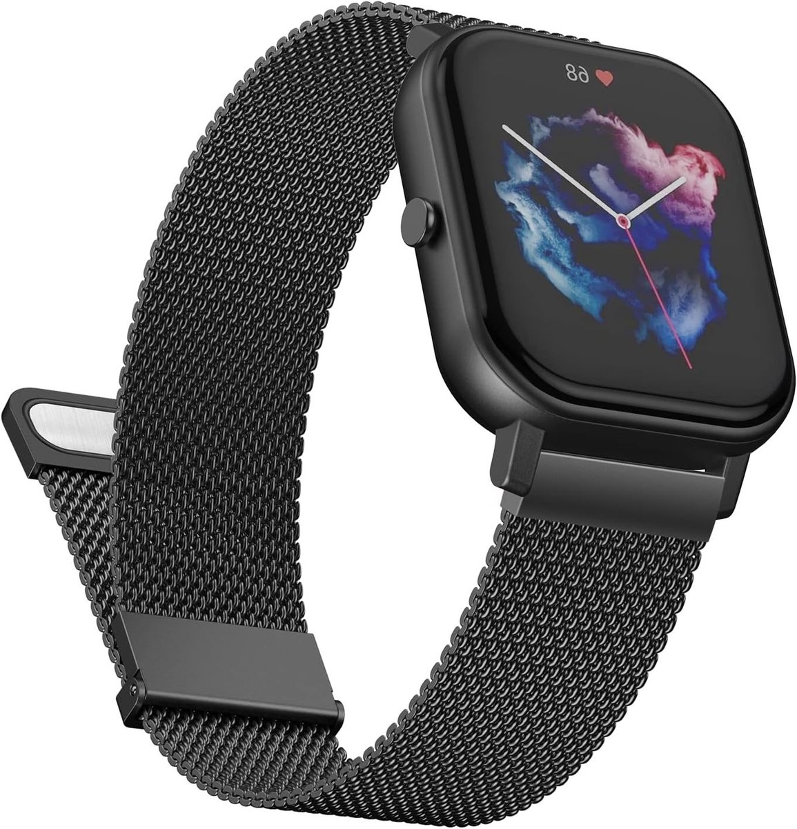 Stalen Horlogeband 20mm voor Amazfit GTS/GTR/Bip en Galaxy Watch - Duurzaam, Verstelbaar en Stijlvol
