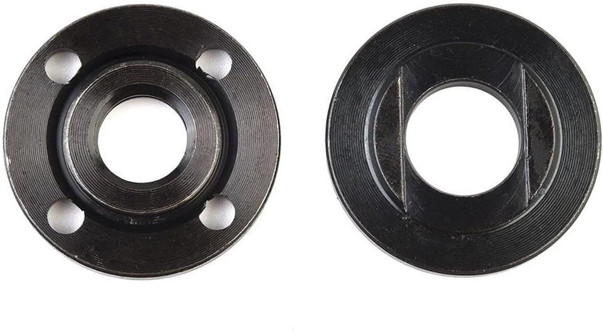 Haakse Slijper Moer - Flens Set - Schijven Bevestigen - M14 Schroefdraad - 40mm Diameter - Zilverkleurig
