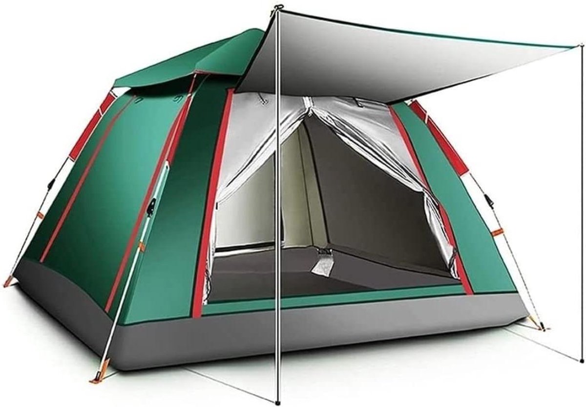 Kampeer Tent - Outdoor Tent - Buiten Reizen - Zonnebrandcrème Coating - 215x215x142cm - Groen