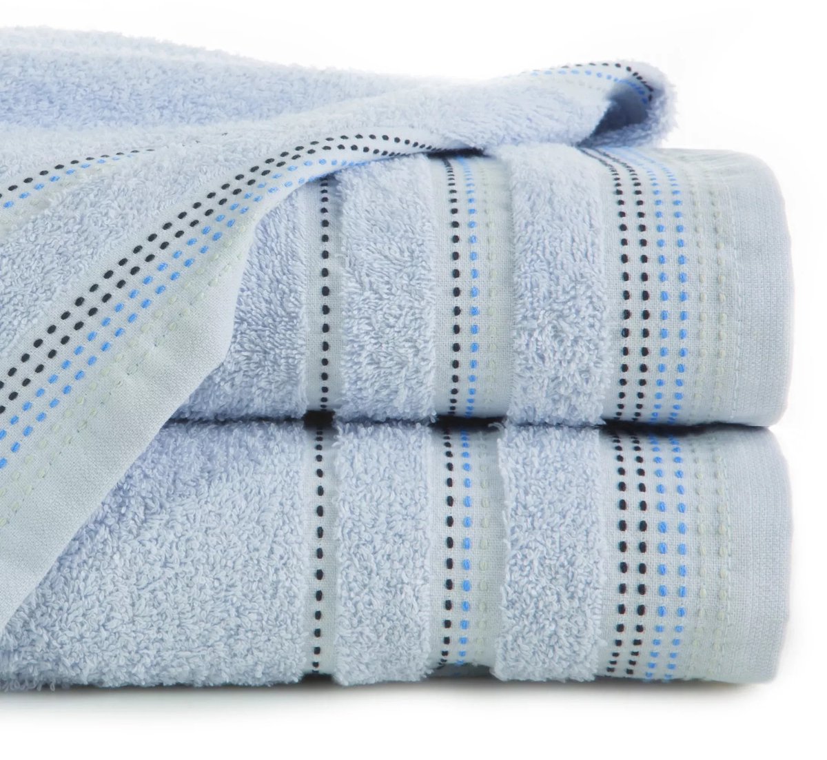 Eurofirany Pola Serie - Handdoek - 50x90 cm - Blauw - 500 g/m2