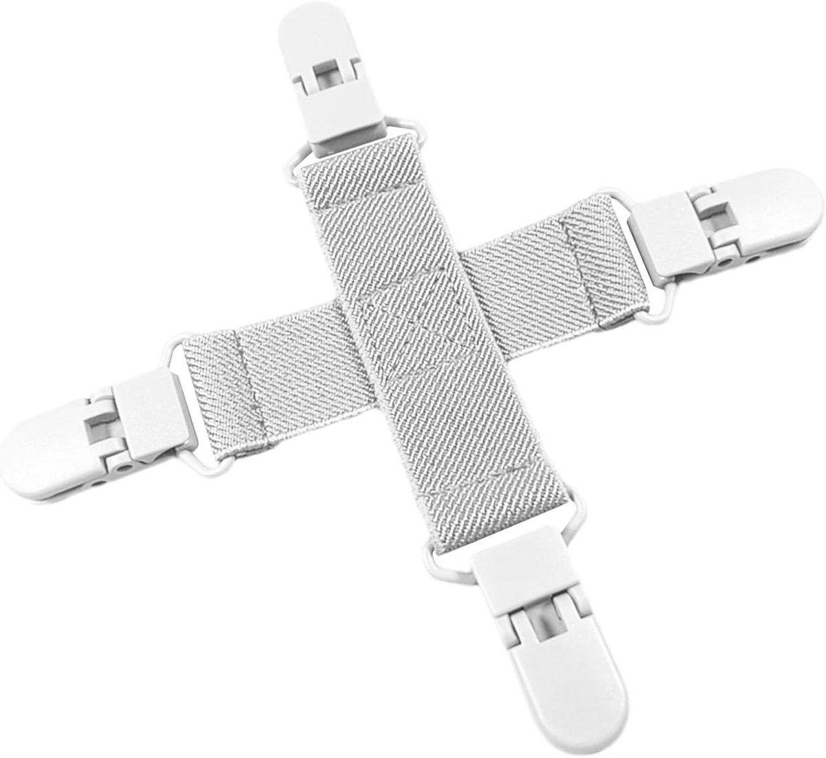 Laken Organisator - Beddengoed Clips - Efficiënt Wassen - Voorkomt Klitvorming - 15 cm - Wit