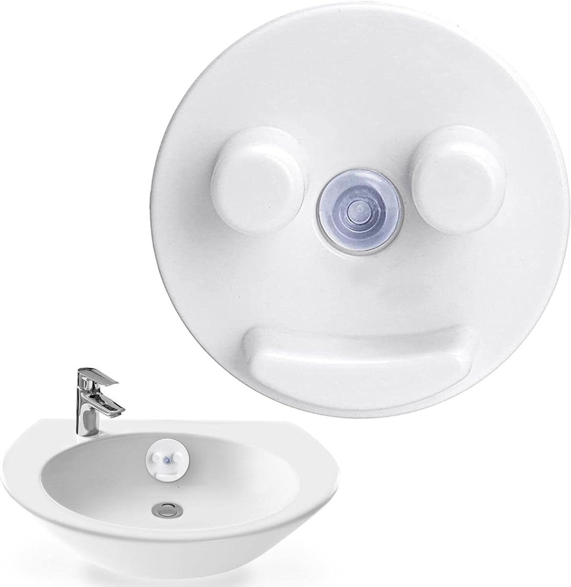 Sponshouder - Gootsteen Organizer - Keuken Opbergen - Sneldrogend Ontwerp - 7.5 cm - Wit