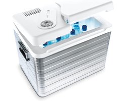 Mobicool MQ40A AC/DC Portable Electric Aluminium Cool Box, 39 Litres, 12 V and 230 V for Car, Truck, Boat, Motorhome and Socket, Aluminium Housing