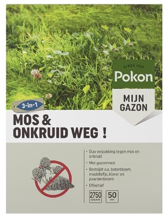 Pokon Mos en Onkruid Weg (2750 gram/50m²) - Krachtige Onkruidverdelger - Met gratis cheatsheet van Pokon — afbeelding 4