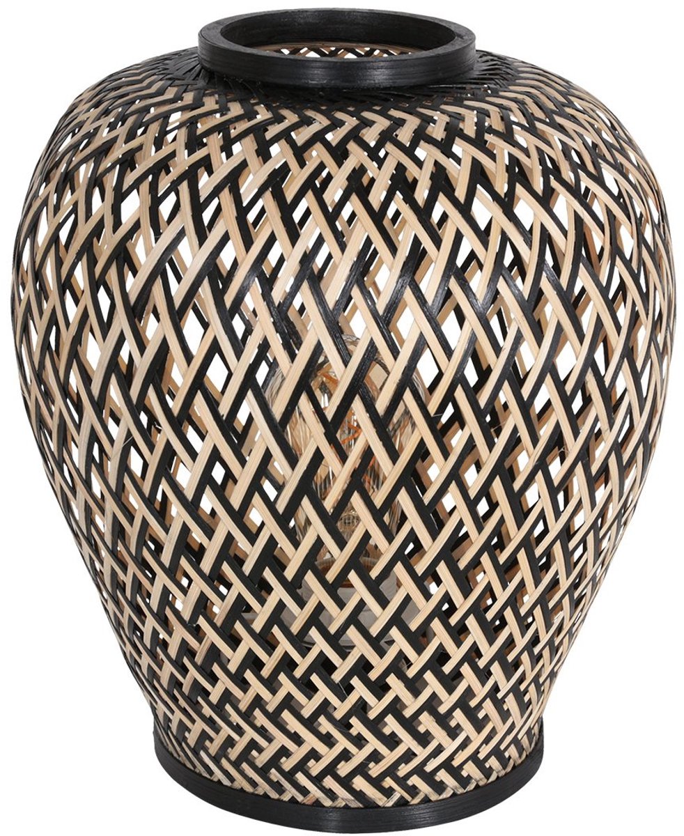Anne Light & Home Tafellamp Maze H 30cm Bamboe Zwart Beige