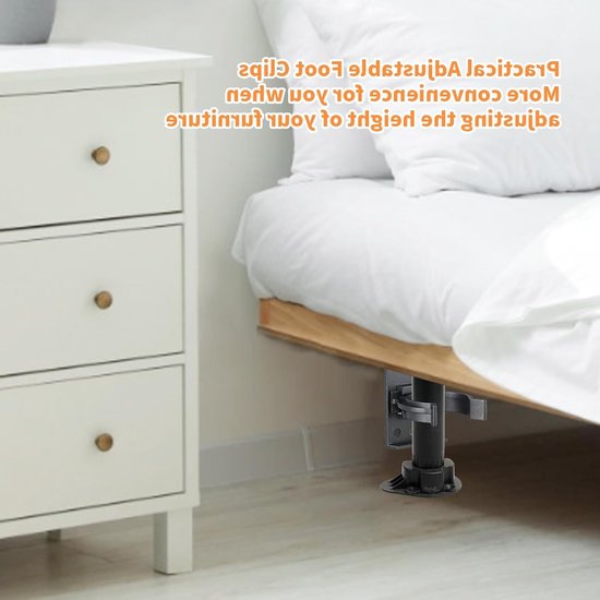 20 Stuks Zelfklevende Keukenclips voor Plinten, Badkamer Steun en Pedestal Bevestiging met 40 Schroeven — afbeelding 5