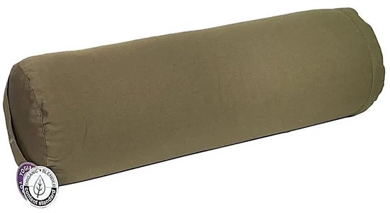 Yogi & Yogini - Yoga Bolster - Biologisch - Biokatoen - Olijfgroen van Yogi & Yogini — afbeelding 3