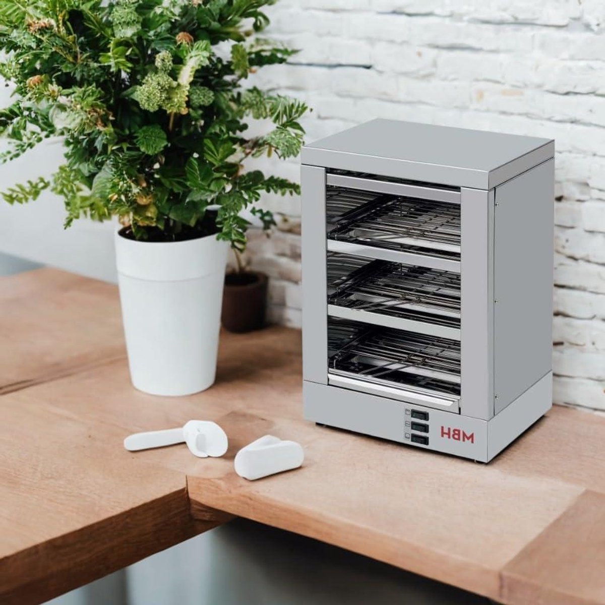 Professionele Broodrooster - Industriële Toaster Horeca - Snel Brood Roosteren - Drie Lagen Capaciteit