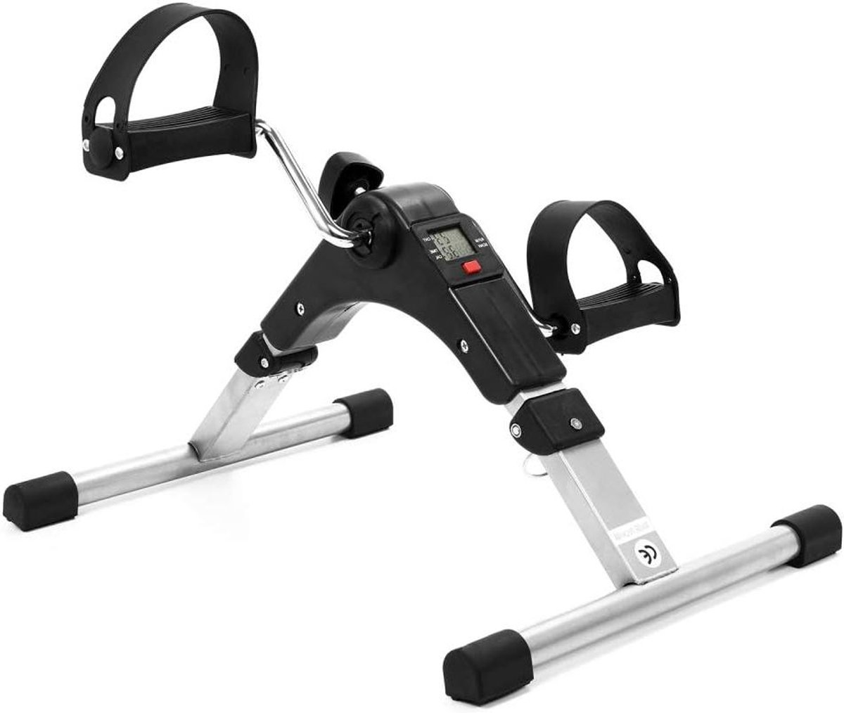 Fitness Stepper - Hometrainer Mini - Thuis Trainen - Verstelbare Weerstand - 48.5 x 36 cm - Zwart