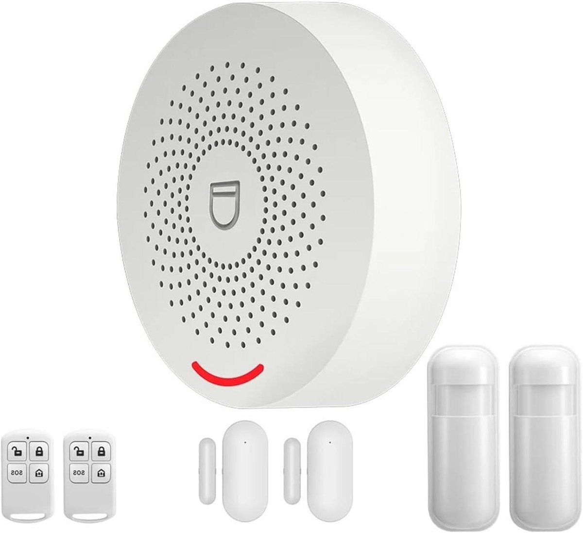 Beveiligingsalarm - Huisalarm Systeem - Veiligheid Thuis - App Controle - 10 mm - Wit