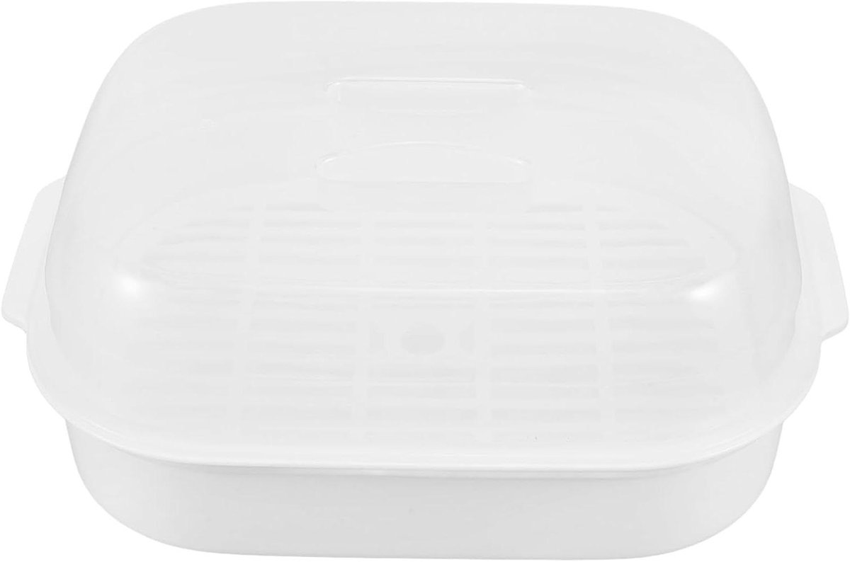 Magnetron Stoombox Stoommand Gezond Koken Voedingsstoffen Behoud 26 cm Transparant