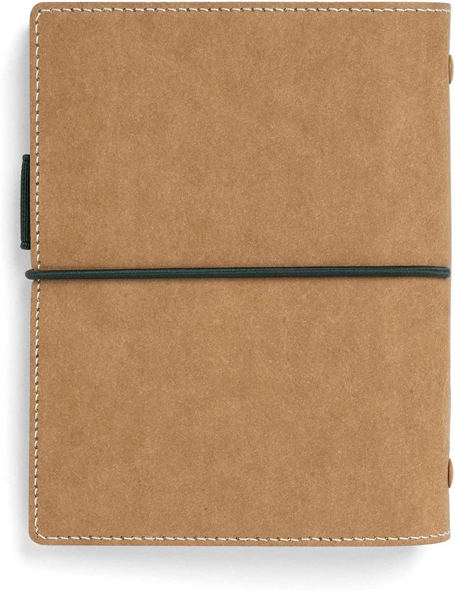 Pocket Organizer - Agenda Planner - Dagelijkse Planning - Veganistisch Materiaal - 81 x 120 mm - Gouden Eik