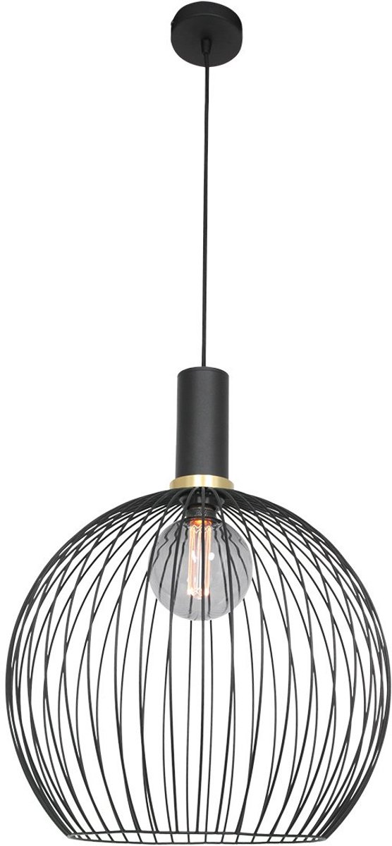 Mexlite Hanglamp Mexlite Aureole 3068zw Zwart
