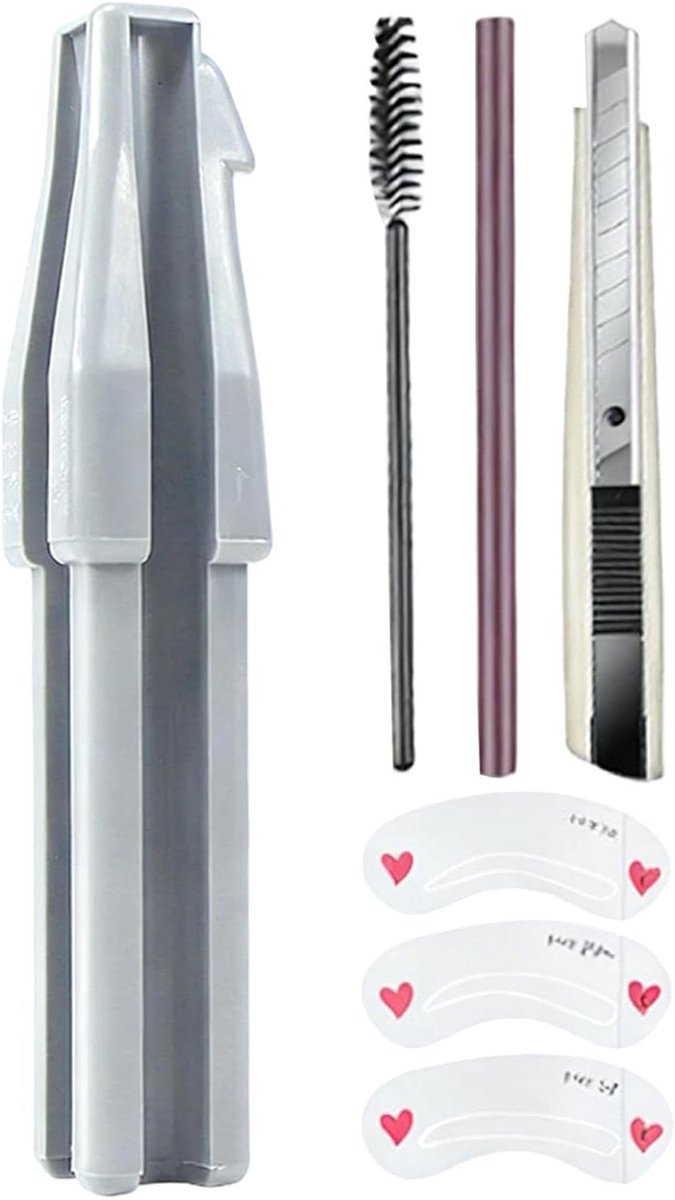 Wenkbrauwpuntenslijper - Make-up Potloodslijper - Make-up Precisie - Verstelbare Schuurmachines - 18.2 x 6.4 x 2.8 cm - Niet gespecificeerd