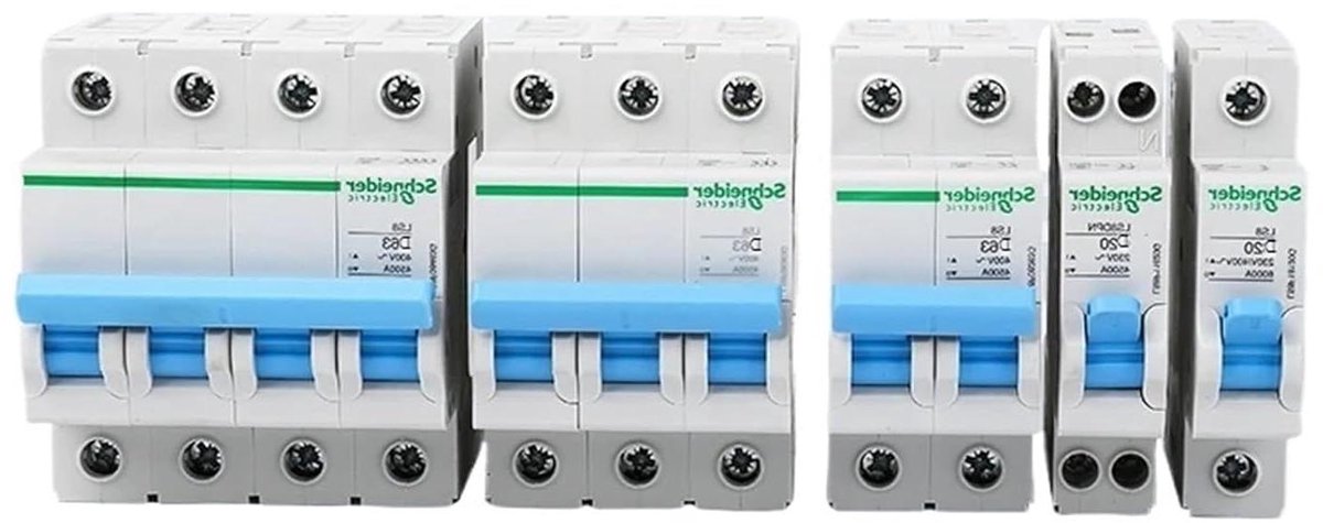 Miniatuur Stroomonderbreker - Elektrische Schakelaar - Thuis Omschakelen - Type D - 1 stuk - null