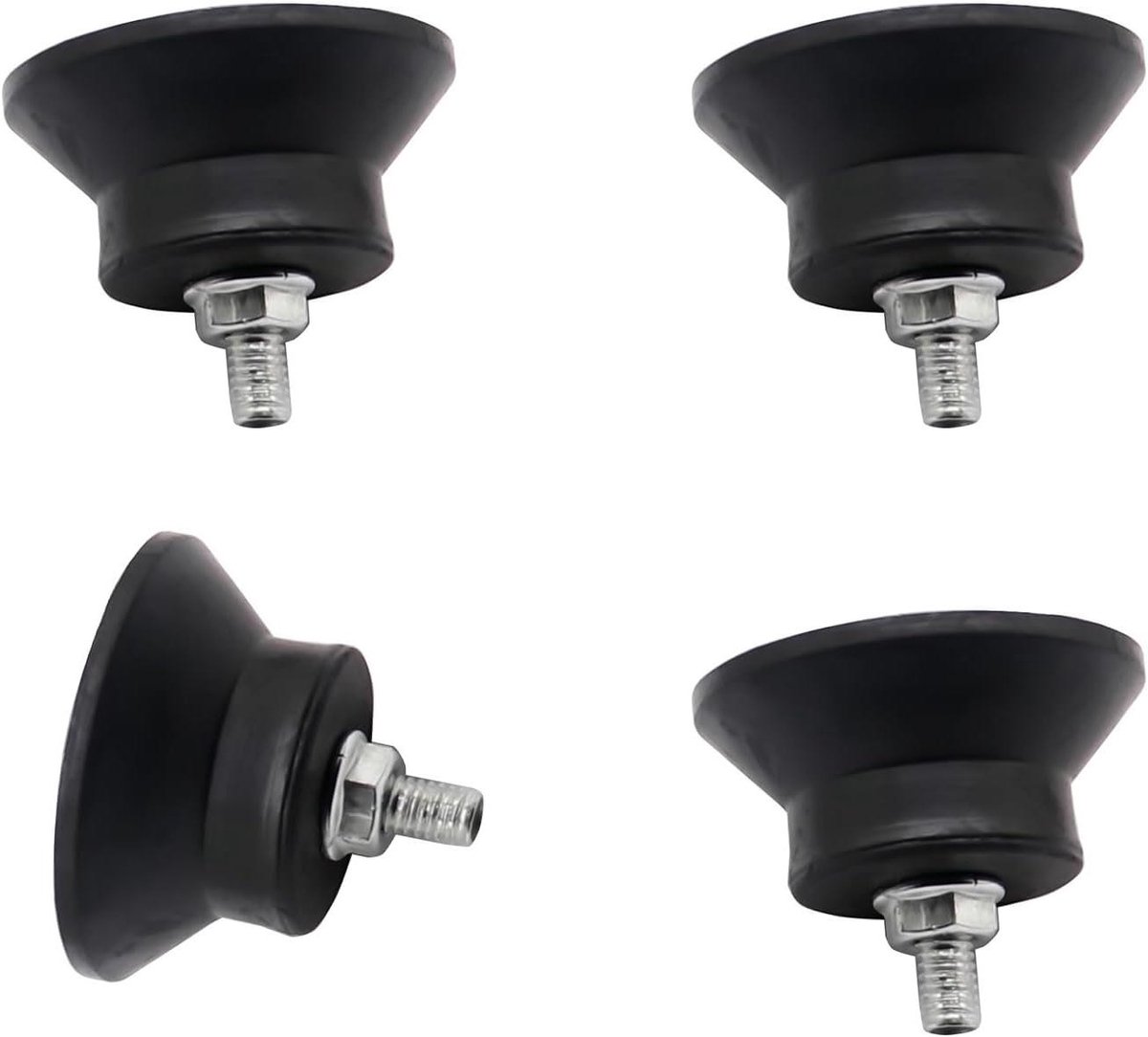 Rubberen Voetjes - Demper Kussen - Printer Stabiliseren - Trillingen Dempend - 4 Stuks - Zwart