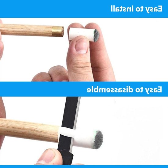 Dailygoods- Biljartkeuzetstukken 20 Stuks - Vervangende Punten - Biljarttafelaccessoires - Biljartkeu Eindstuk (13 mm) - Ideaal voor Toernooien - Beschermt en Verstevigt - Biljartpunten van Dailygoods — afbeelding 2