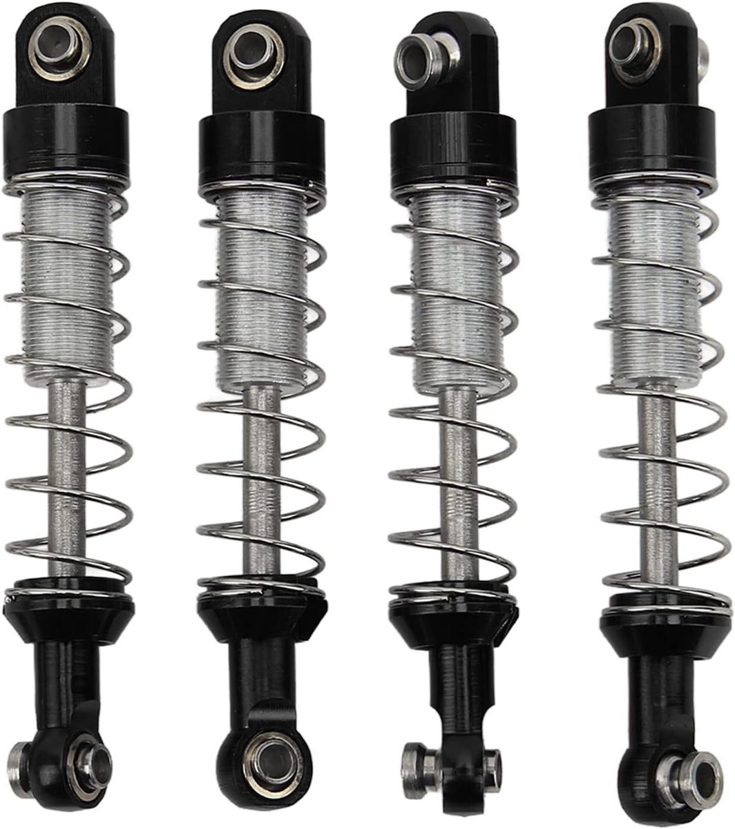 60mm Aluminium Schokdempers voor RC Auto's - Upgrade Onderdelen voor WPL C14, C24, MN D90 en 99S Modellen - Duurzaam en Lichtgewicht Schokabsorptie