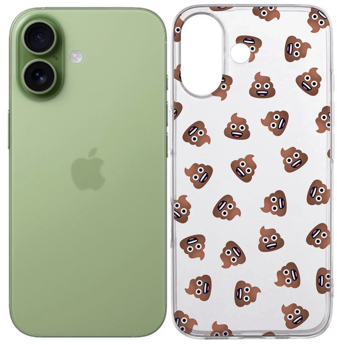 Poep Emojis Hoesje iPhone 17 – TPU Softcase