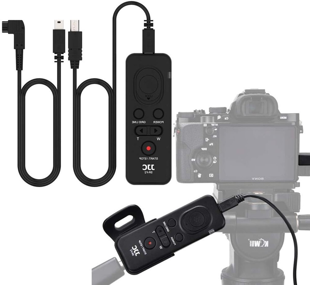 Multi-terminal afstandsbediening voor Sony camera's - Geschikt voor a7R V, a7 IV, A6600, a6400, a7S III, ZV-1, A9, A99, A7, A7R, A7S, RX100 VII, FDR-AX53, CX405, CX900 - Ideaal voor fotografie en videoproductie
