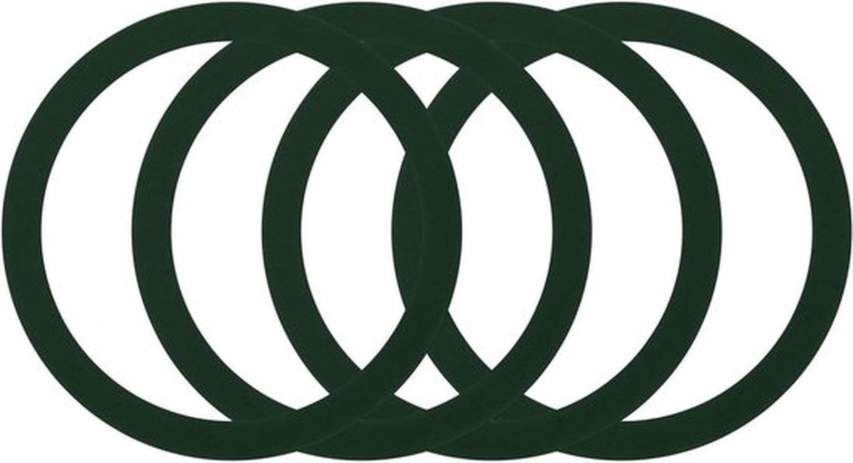 Universele magnetische adapterringen voor draadloze opladers - 4 stuks - Groen