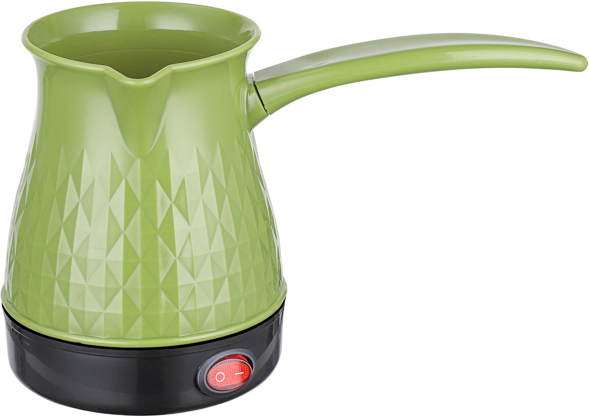 Elektrische Turkse Koffiepot 500ml – Lichtgewicht Met Greep – Voor Thuis & Restaurant – Groen