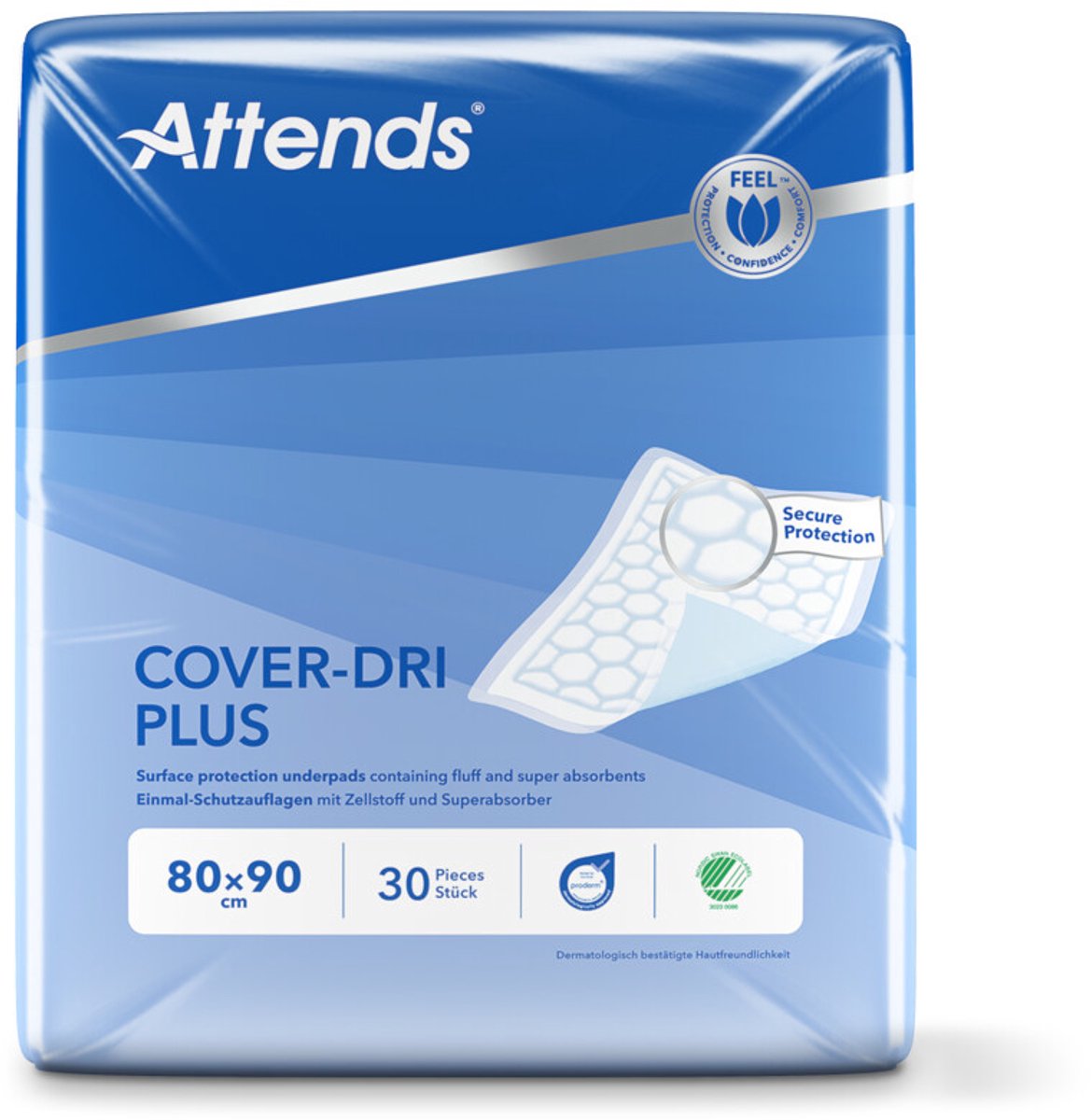 Attends Cover Dri Plus 80x90 - 30 stuks