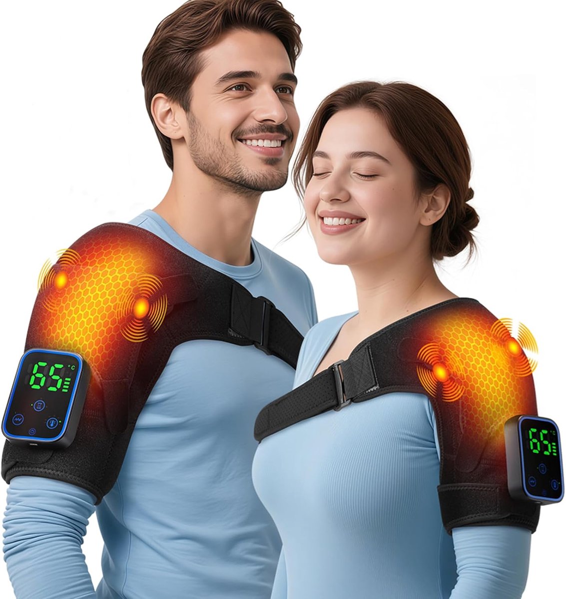 Nekmassage Verwamed - Shiatsu Draadloos - Spiersontspanning - Instelfunctie
