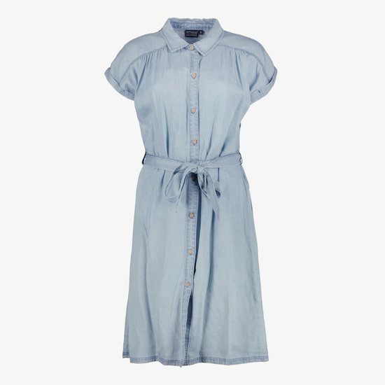 TwoDay denim dames jurk lichtblauw - Maat S