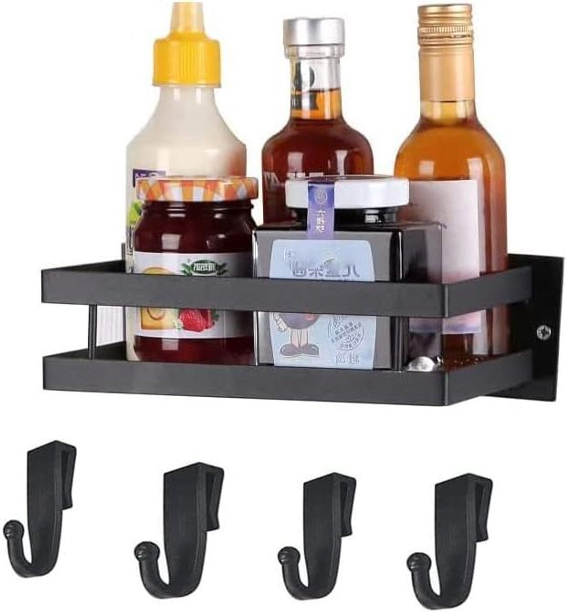 Kruidenrek Ophangbaar - Kruidenpotjes Lade Organizer - Kruidenrekken - wand