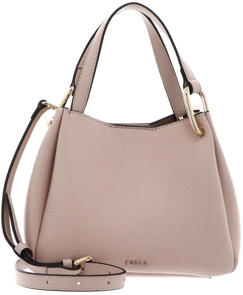 FURLA Leren schoudertas handtas Nuvola Mini Tote Cotone G oud roze