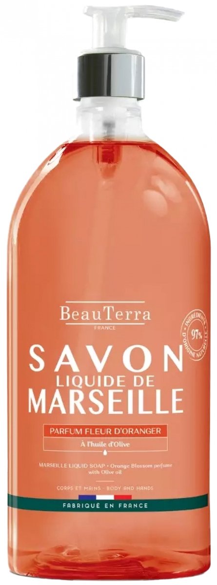 Beauterra Savon Marseille Fleur Oranger Fl 1l