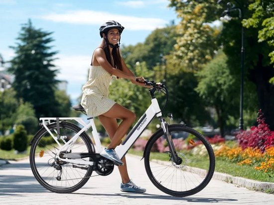 Sharp Urban elektrische stadsfiets 12.8Ah 28 inch wit van Sharp — afbeelding 4