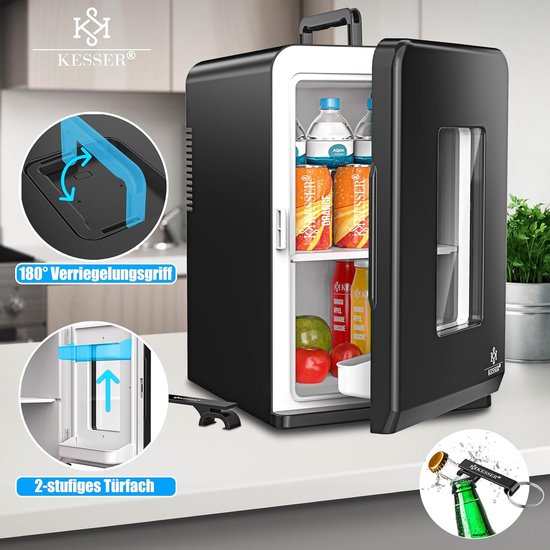 Mini koelkast - Drank koeler - Mini bar - Slaapkamer — afbeelding 4