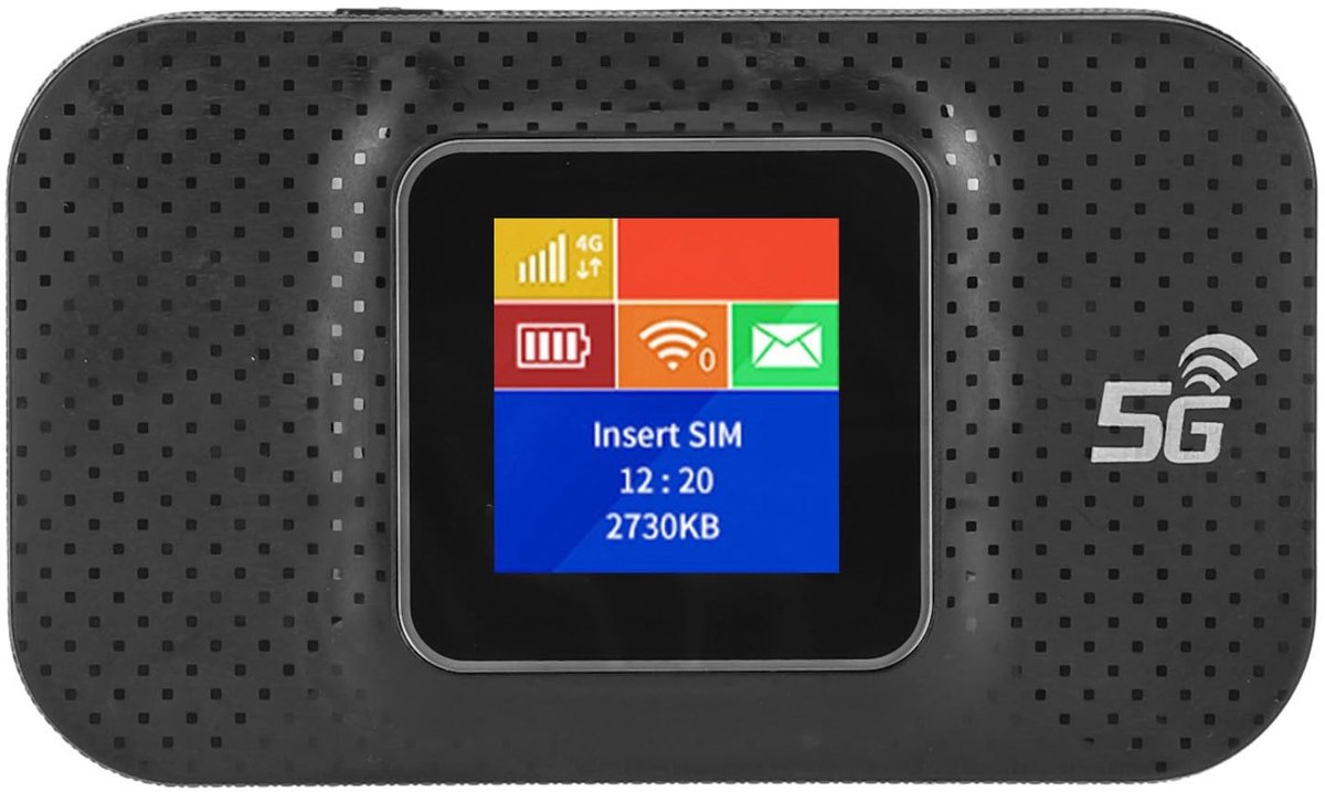 Dailygoods - Cosensi - Dailygoods - Dailygoody - 4G Draagbare WiFi-hotspot - Mobiele MiFi-hotspot - Verbinding met 10 Apparaten - Zwart - Breed Compatibel - Ideaal voor Reizen - Compact