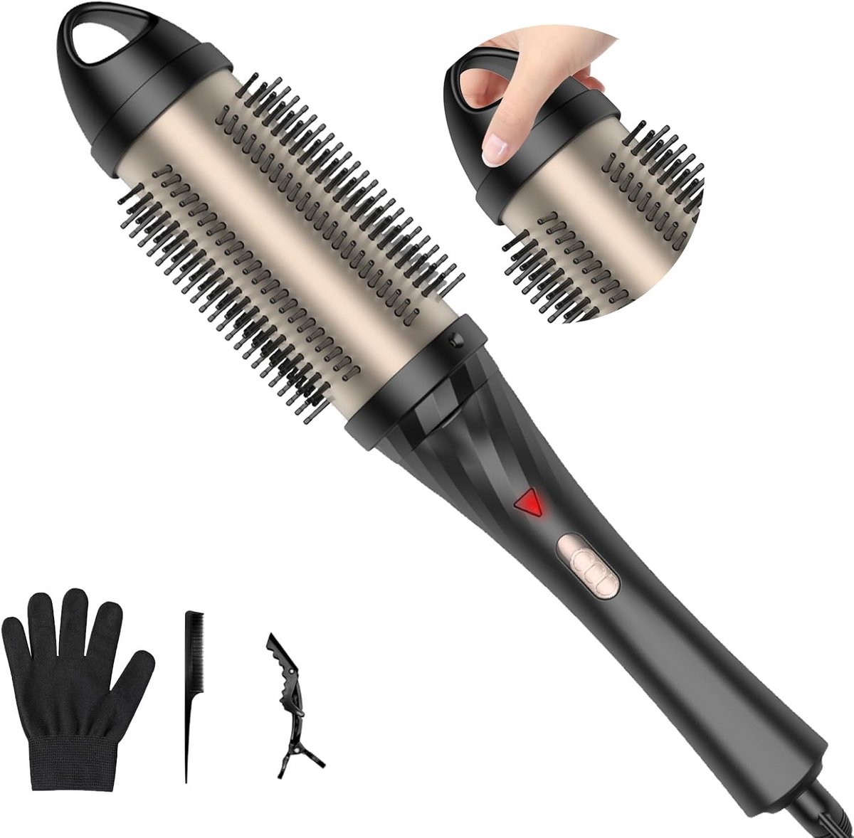 Warmteborstel 3-in-1 - Fohnborstel - Krulborstel - Krultang - Stijlborstel - Haarstyling