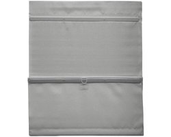 Magnetisch Vouwgordijn Easyfix - Ondoorzichtig Grijs - 60x140 cm (BxH) met Klittenband