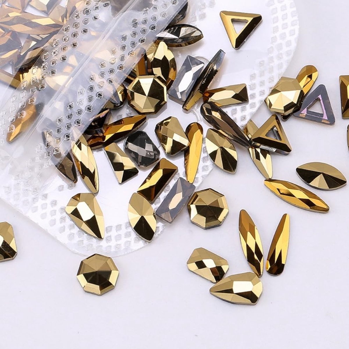 Dailygoods - 100 Stuks Kleurrijke Strassteentjes voor Nailart en Knutselen