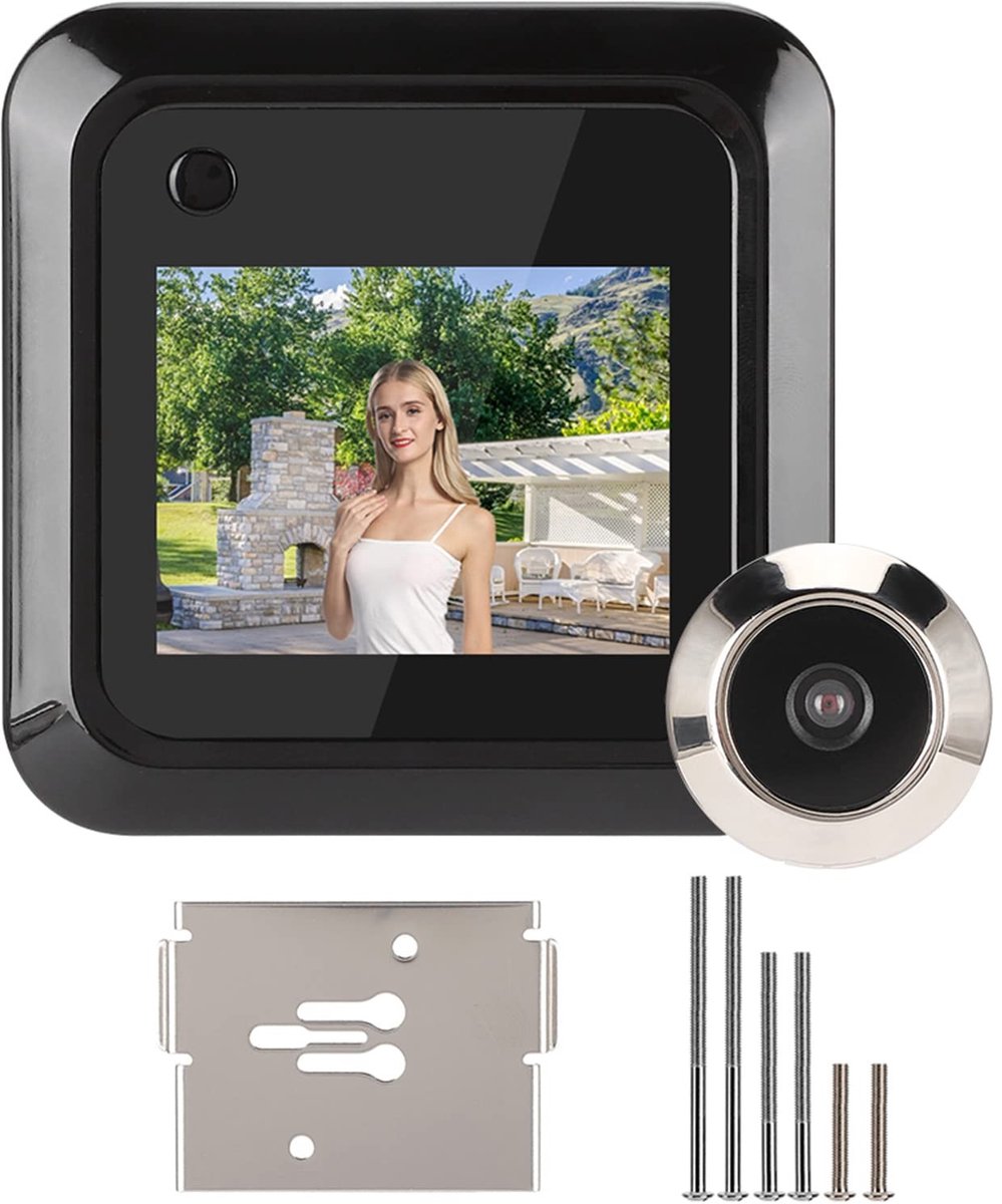 OmGoods - Dailygoody - Digitale Deurspioncamera - HD Slimme Deurbel Kijker - 2,4 Inch LCD-scherm - Groothoek 95 graden - Huisbeveiliging - Elektronische Kat...