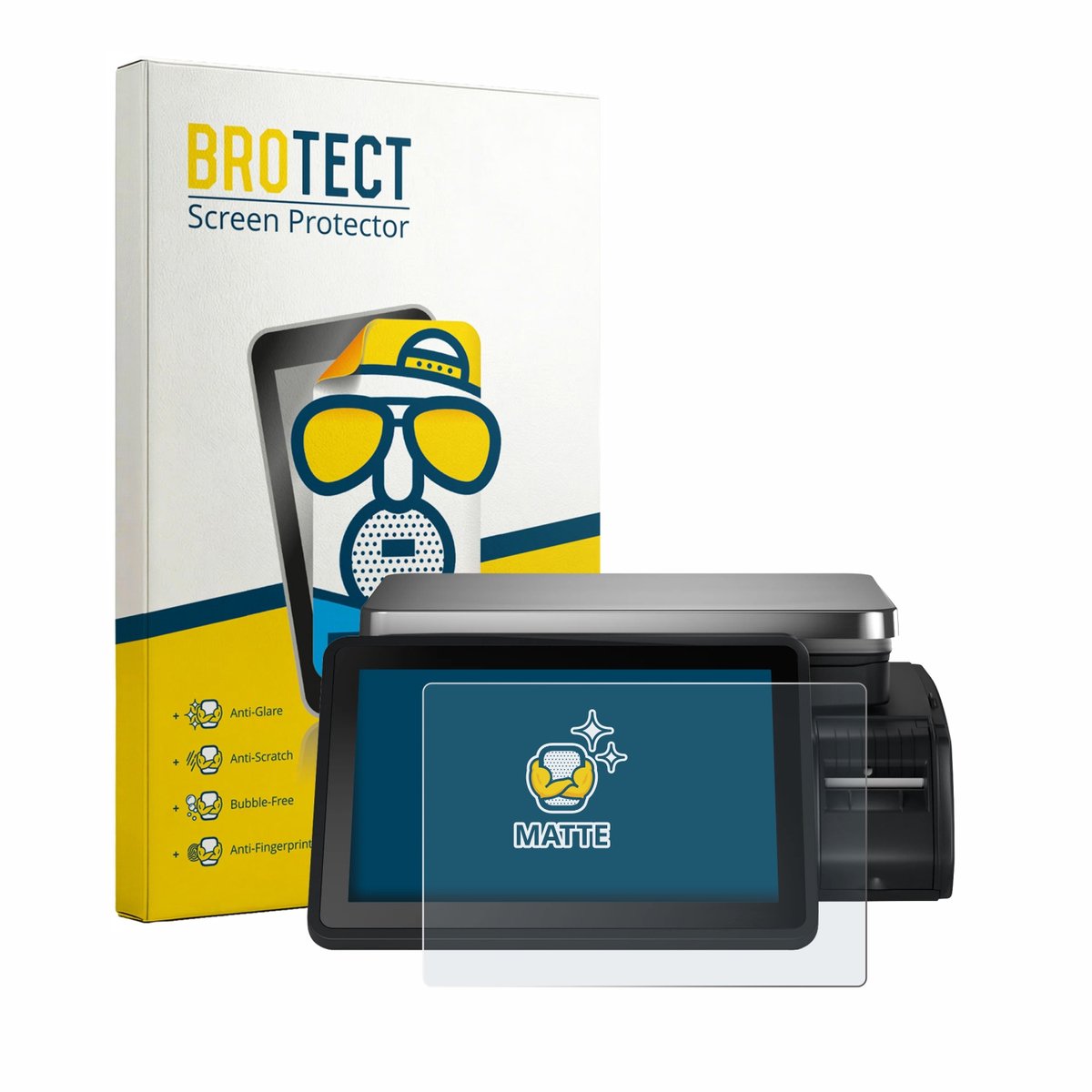 BROTECT - Screenprotector voor Bizerba Q1 pro 100 12.1" - Folie Beschermfolie matte