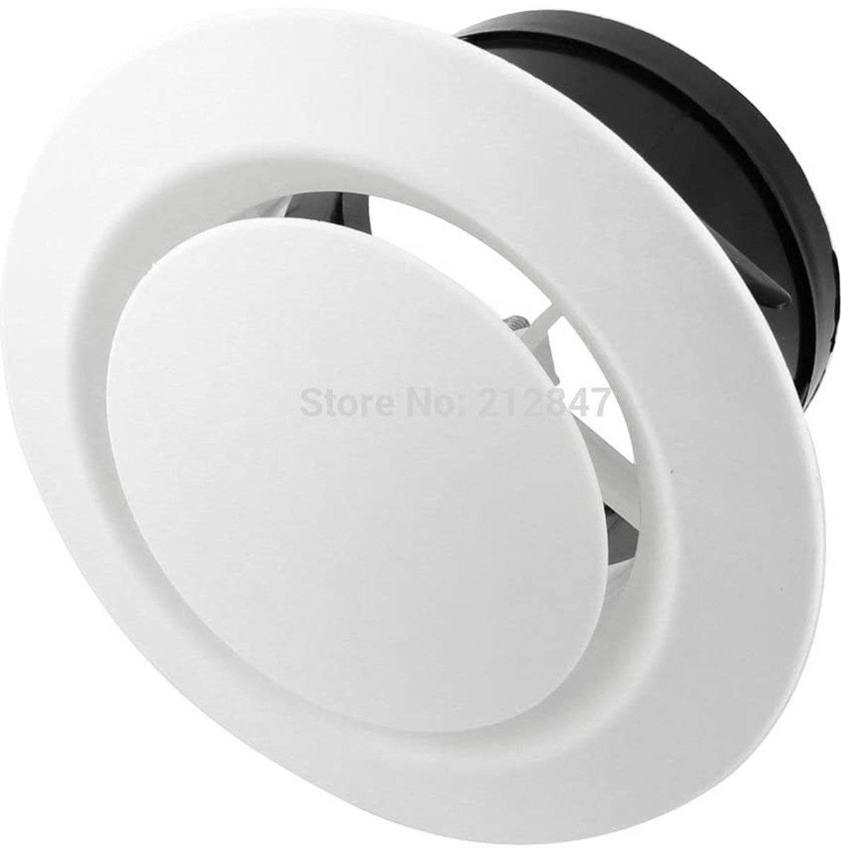 Dailygoods - Dailygoody - Ventilatierooster - Afvoerdeksel voor optimale ventilatie - Wit - Diameter 200 mm - Geschikt voor diverse ruimtes - Eenvoudig te monteren