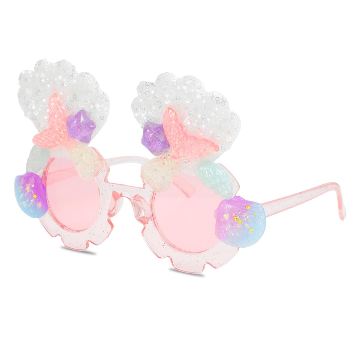 Dailygoods - Kinderzonnebril met Zeemeermin en Bloemenpatroon