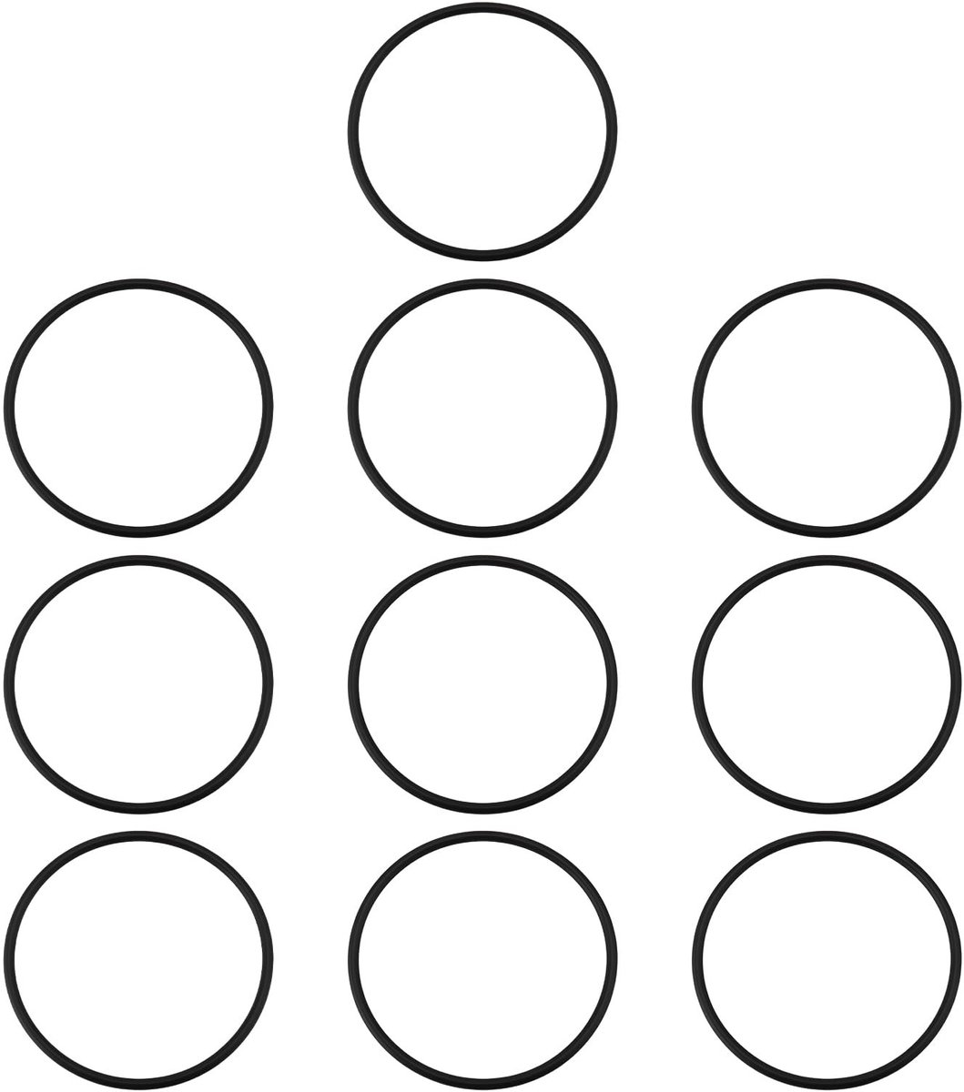 Dailygoods - 10x Zwarte Nitril Rubber O-Ring 120x5mm voor Afdichting en Reparatie