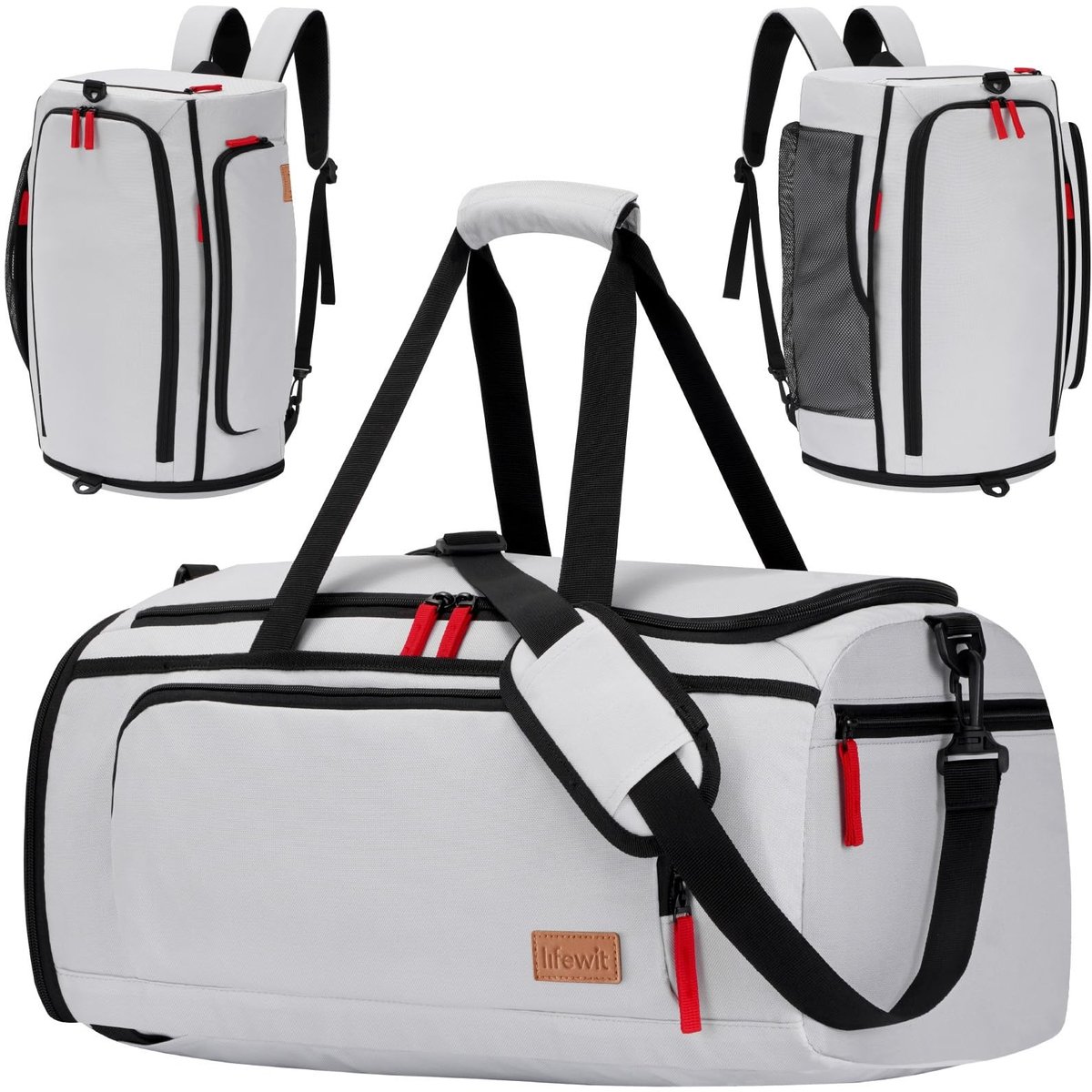 Dailygoods - Grote Sporttas met Schoenenvak en Meerdere Vakken, Zwart