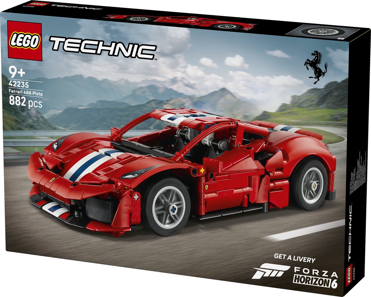 LEGO Technic Ferrari 488 PISTA Auto Speelgoed voor Kinderen en Decoratie 42235 — afbeelding 3